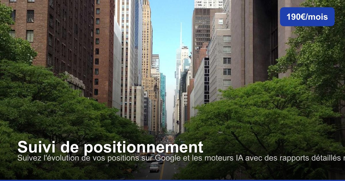 Suivi de positionnement